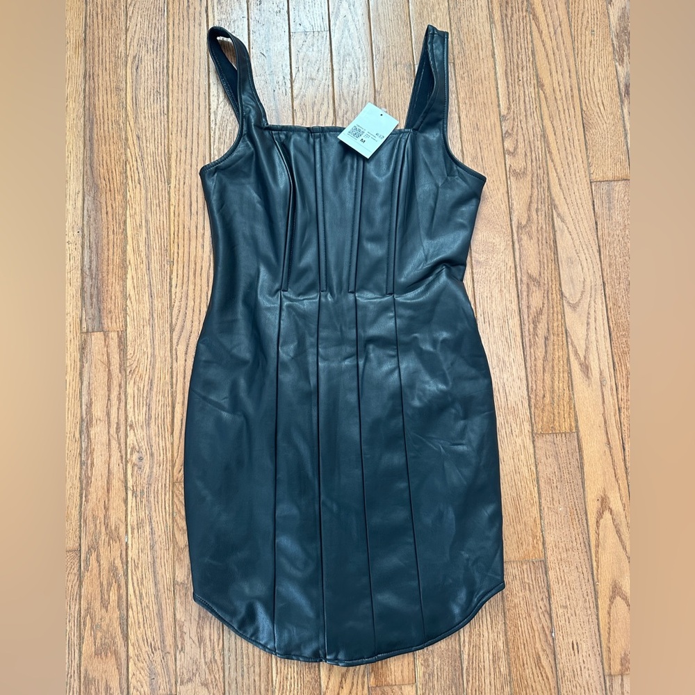Forever 21 faux leather dress NWT